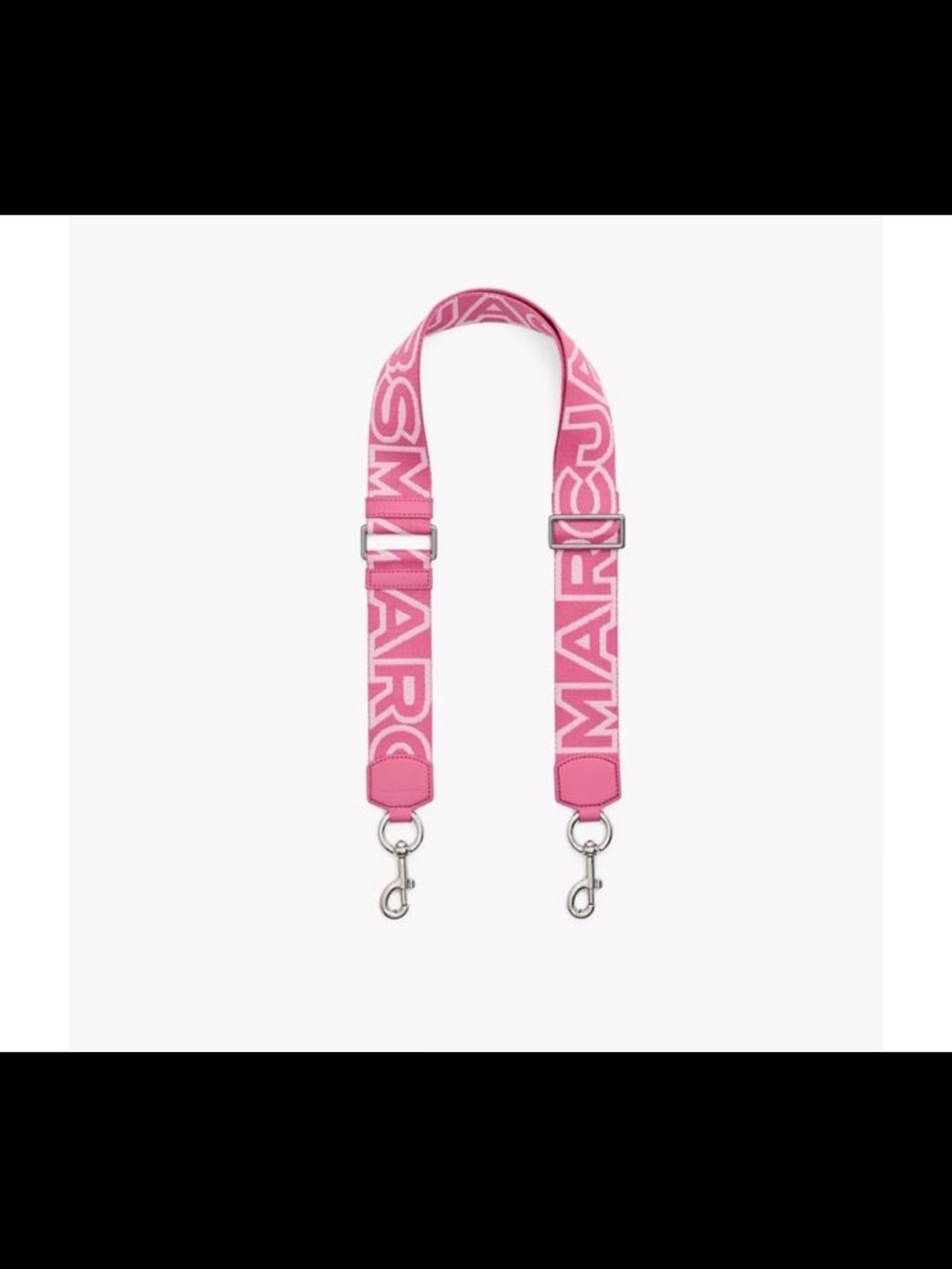 Marc Jacob’s Pink Logo Bag Strap Petal Pink